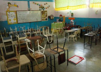 A view shows a classrom of Orlando Garcia state primary school in Socopo, Venezuela March 2, 2018. Picture taken March 2, 2018. REUTERS/Carlos Eduardo Ramirez