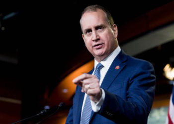 UNITED STATES - FEBRUARY 26: Rep. Mario Diaz-Balart, R-Fla., speaks about Cuba during the House Republicans weekly news conference on Wednesday, Feb. 26, 2020, in reaction to Bernie Sanders recent comments about Cuba. (Photo By Bill Clark/CQ-Roll Call, Inc via Getty Images)