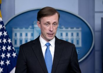 National security advisor Jake Sullivan speaks to reporters in the James S. Brady Press Briefing Room at the White House in Washington on Thursday, Feb. 4, 2021. (Stefani Reynolds/The New York Times)