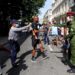 Policías arrestan a un hombre cuando personas se manifiestan el 11 de julio en una calle en La Habana (Cuba). EFE/Ernesto Mastrascusa