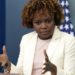 Washington (United States), 25/08/2022.- White House Press Secretary Karine Jean-Pierre speaks at a daily press briefing at the White House in Washington, DC, USA, 25 August 2022. (Estados Unidos) EFE/EPA/Yuri Gripas / POOL