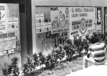 Universidad Central de Venezuela, elecciones estudiantiles. Caracas, 30-09-1977 (OSWALDO TEJADA / ARCHIVO EL NACIONAL)
