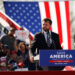 COLUMBUS, OH — APRIL 23: J.D. Vance, candidate for the U.S. Senate speaks at the Save America Rally featuring the former President Donald J. Trump, April 23, 2022, at the Delaware County Fairgrounds, Delaware, Ohio. (Photo by Graham Stokes)