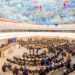 António Guterres, United Nations Secretary-General, speaking at the Human Rights Council 55th Session, Palais des Nations, Geneva, Switzerland - 26 Feb 2024. UN Photo / Elma Okic