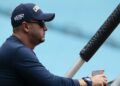 Víctor Gárate, de los Leones del Caracas / Foto Alejandro van Schermbeek vía LVBP